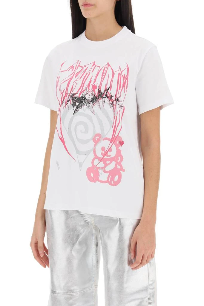 商品Ganni|T Shirt With Abstract Print,价格¥746,第3张图片详细描述