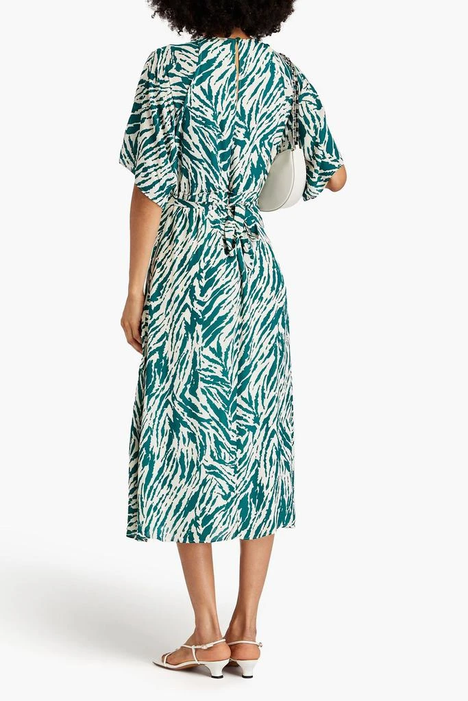 商品ba&sh|Vee cutout wrap-effect printed georgette midi dress,价格¥857,第3张图片详细描述