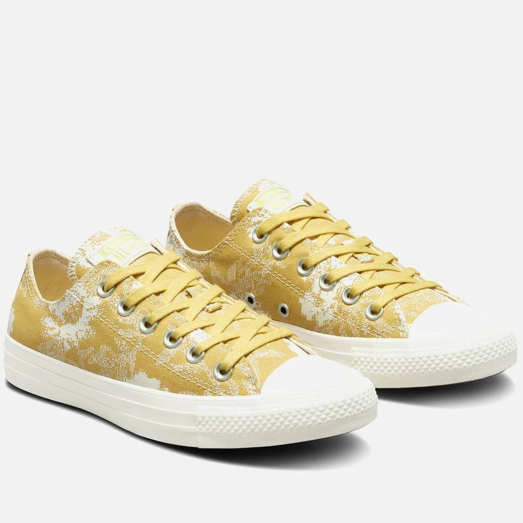 商品Converse|CONVERSE WOMEN'S CHUCK TAYLOR ALL STAR HYBRID FLORAL OX TRAINERS - SATURN GOLD/EGRET/SATURN GOLD,价格¥285,第3张图片详细描述