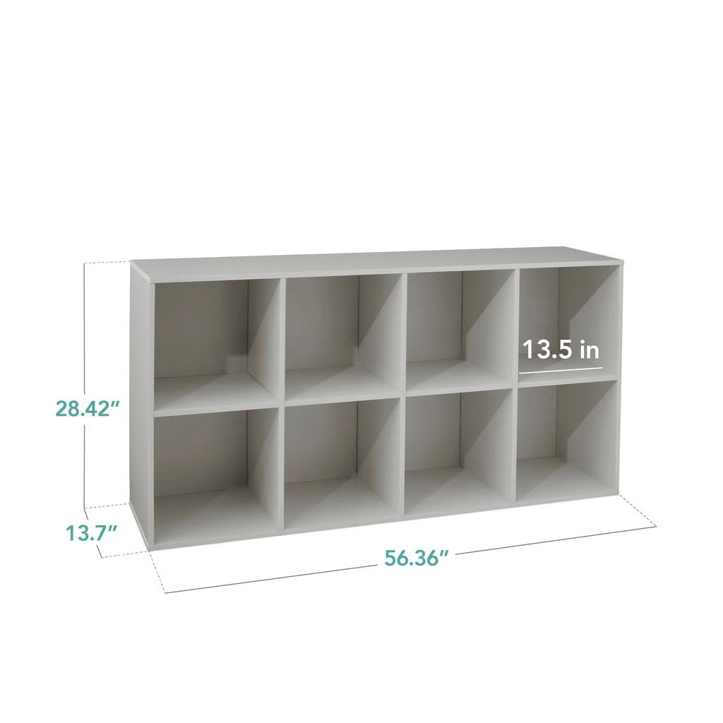 商品Best Choice Products|8-Cube Bookshelf, 13.5in Display Storage System, Organizer w/ Removable Back Panels,价格¥941,第2张图片详细描述