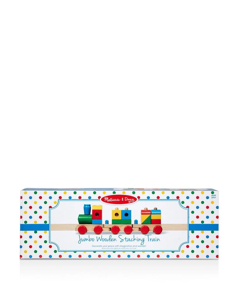 商品Melissa & Doug|Wooden Jumbo Stacking Train Classic - Ages 2+,价格¥492,第1张图片