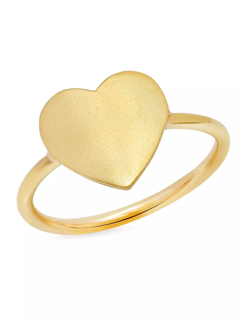 商品Shylee Rose Jewelry|Ms X Srj 14K Yellow Gold Small Heart Pinky Ring,价格¥4871,第1张图片