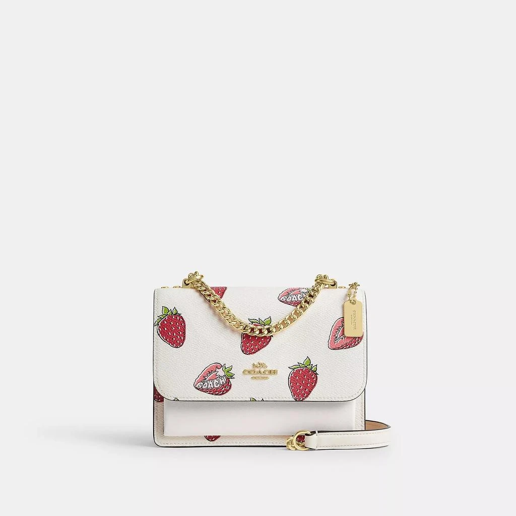 商品Coach|Mini Klare Crossbody Bag With Strawberry Print,价格¥1173,第1张图片