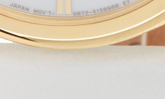 商品Citizen|Women's Stiletto Eco-Drive Gold White Dial Stainless Steel Watch, 39mm,价格¥1042,第4张图片详细描述