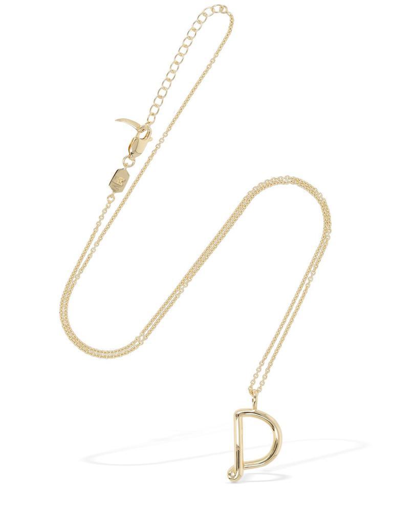 商品Missoma|Curvy Molten "d" Pendant Necklace,价格¥810,第4张图片详细描述