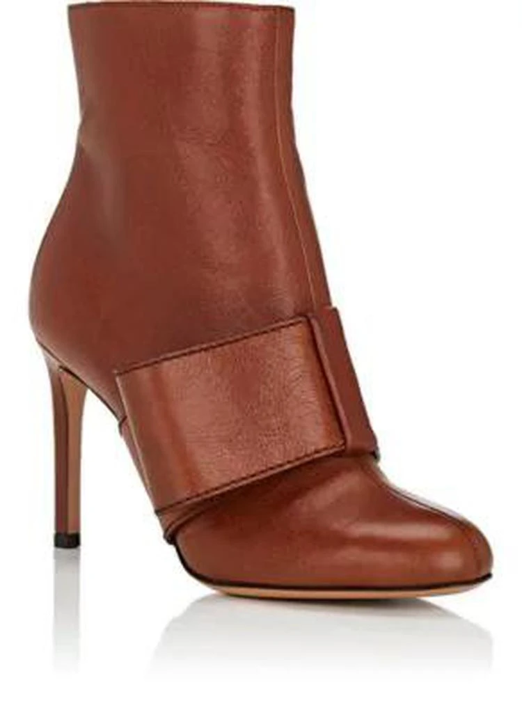 商品Valentino|Half-Bow Leather Ankle Boots,价格¥3489,第2张图片详细描述