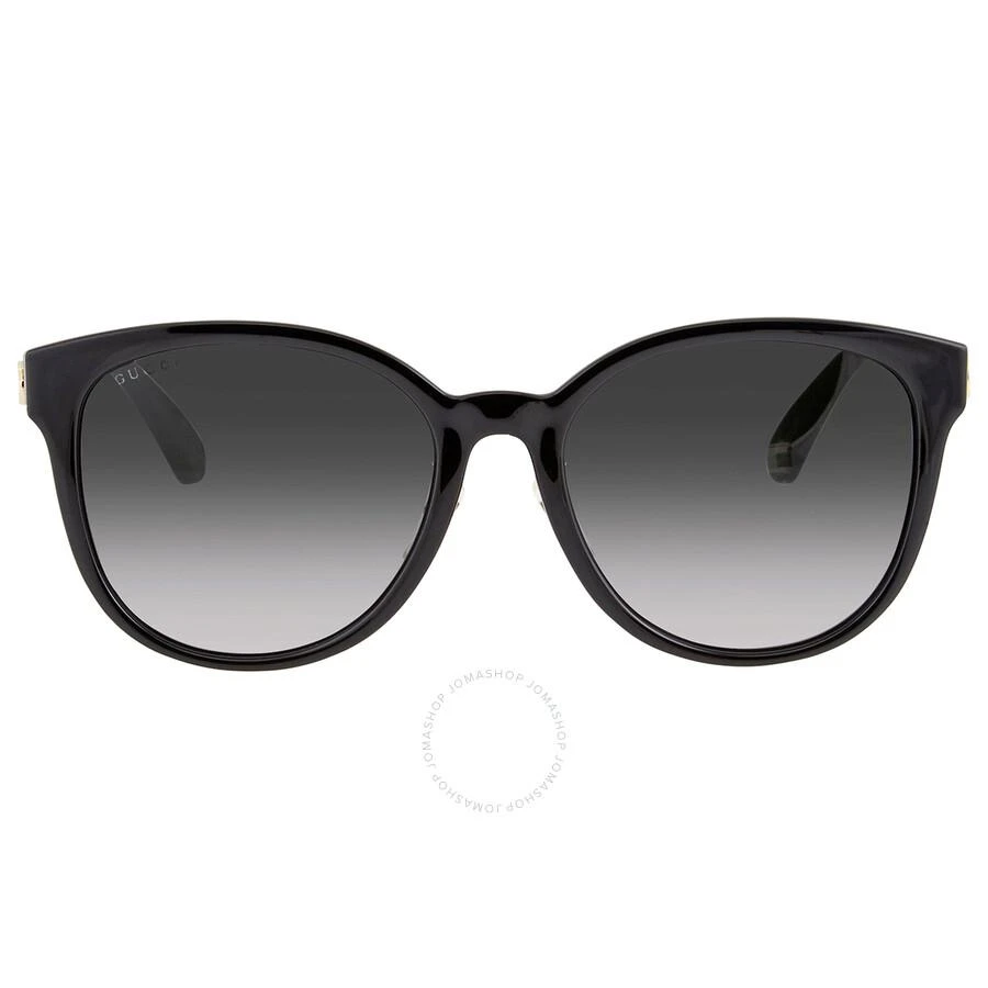 商品Gucci|Grey Gradient Round Ladies Sunglasses GG0854SK 001 56,价格¥1664,第1张图片