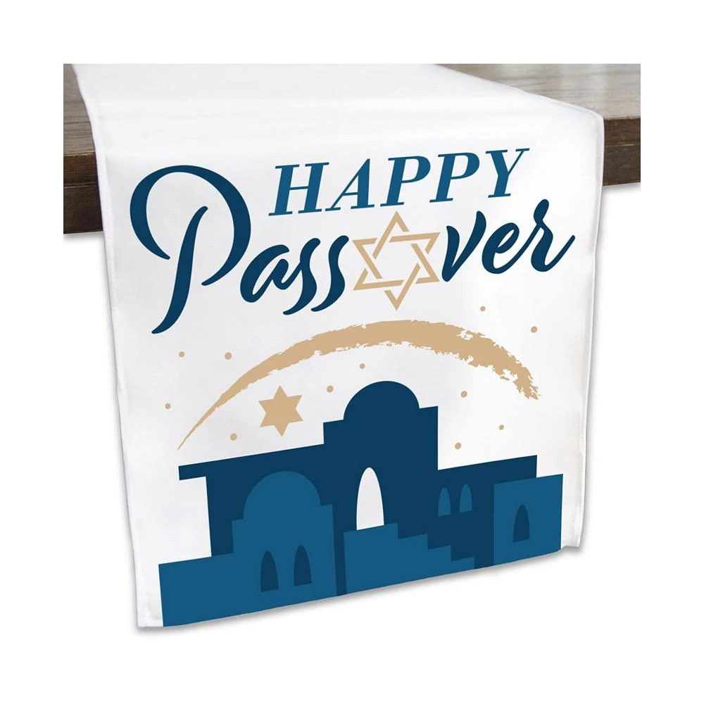 商品Big Dot of Happiness|Happy Passover - Pesach Jewish Holiday Decor Cloth Table Runner - 13 x 70 inches,价格¥201,第1张图片
