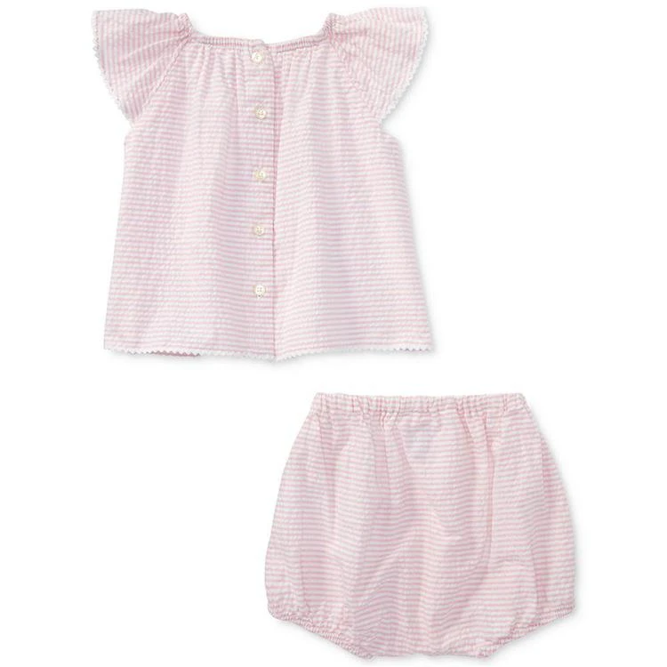 商品Ralph Lauren|Ralph Lauren Flutter-Sleeve Cotton Top, Baby Girls,价格¥306,第2张图片详细描述