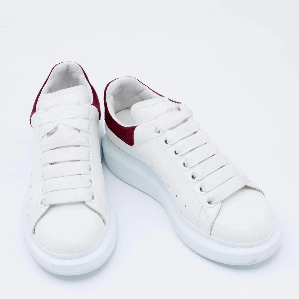 商品[二手商品] Alexander McQueen|Alexander McQueen White Leather Oversized Low Top Sneakers Size 35.5,价格¥1652,第4张图片详细描述