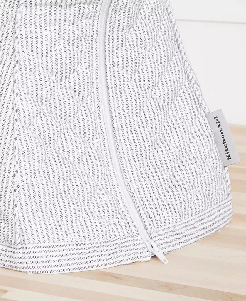 商品KitchenAid|Fitted Tilt-Head Ticking Stripe Stand Mixer Cover with Storage Pocket Quilted, 14.37" x 18" x 10",价格¥363,第3张图片详细描述