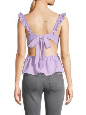 商品Lush|Back-Tie Peplum Top,价格¥149,第4张图片详细描述