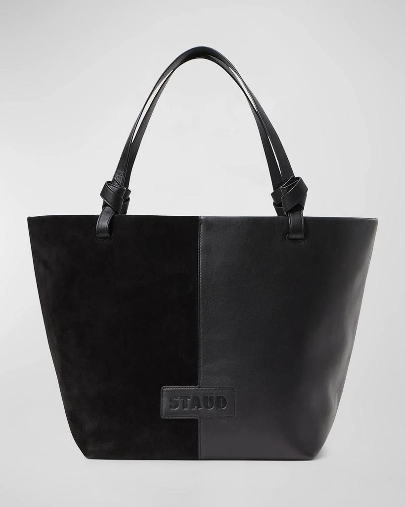 商品Staud|Ida Suede & Leather Tote Bag,价格¥3319,第1张图片