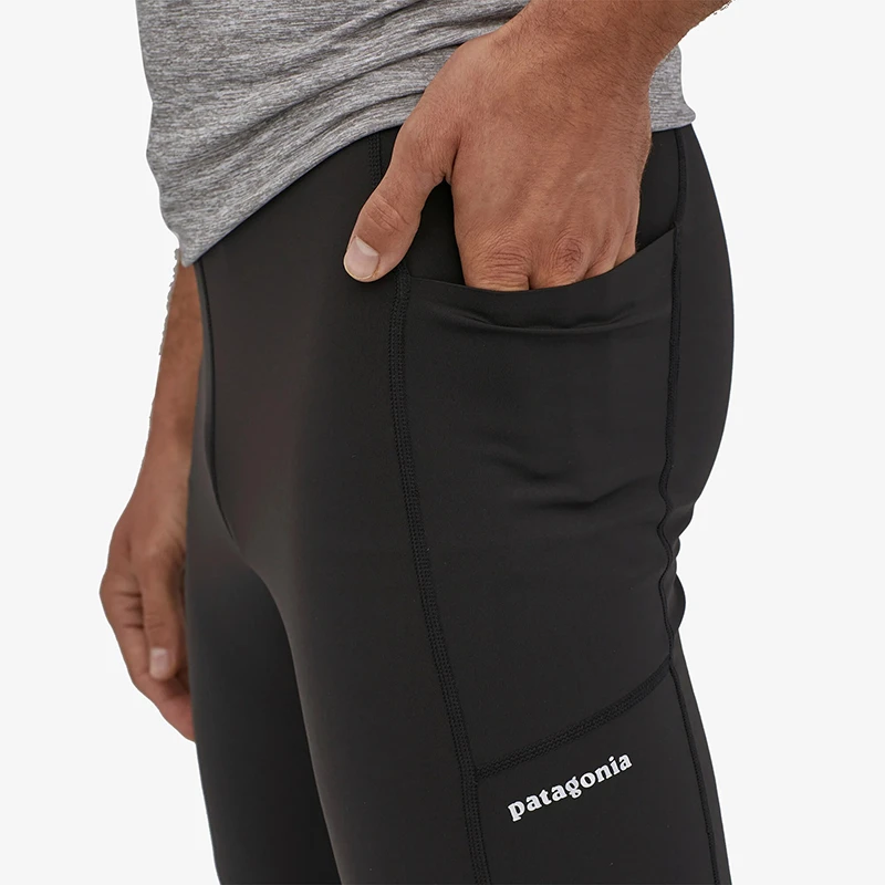 巴塔哥尼亚 男士黑色尼龙/弹性纤维混纺透气吸汗运动裤 商品