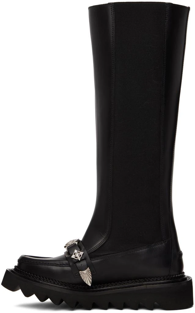 商品Toga Pulla|Black Leather Tall Boots,价格¥2189,第3张图片详细描述