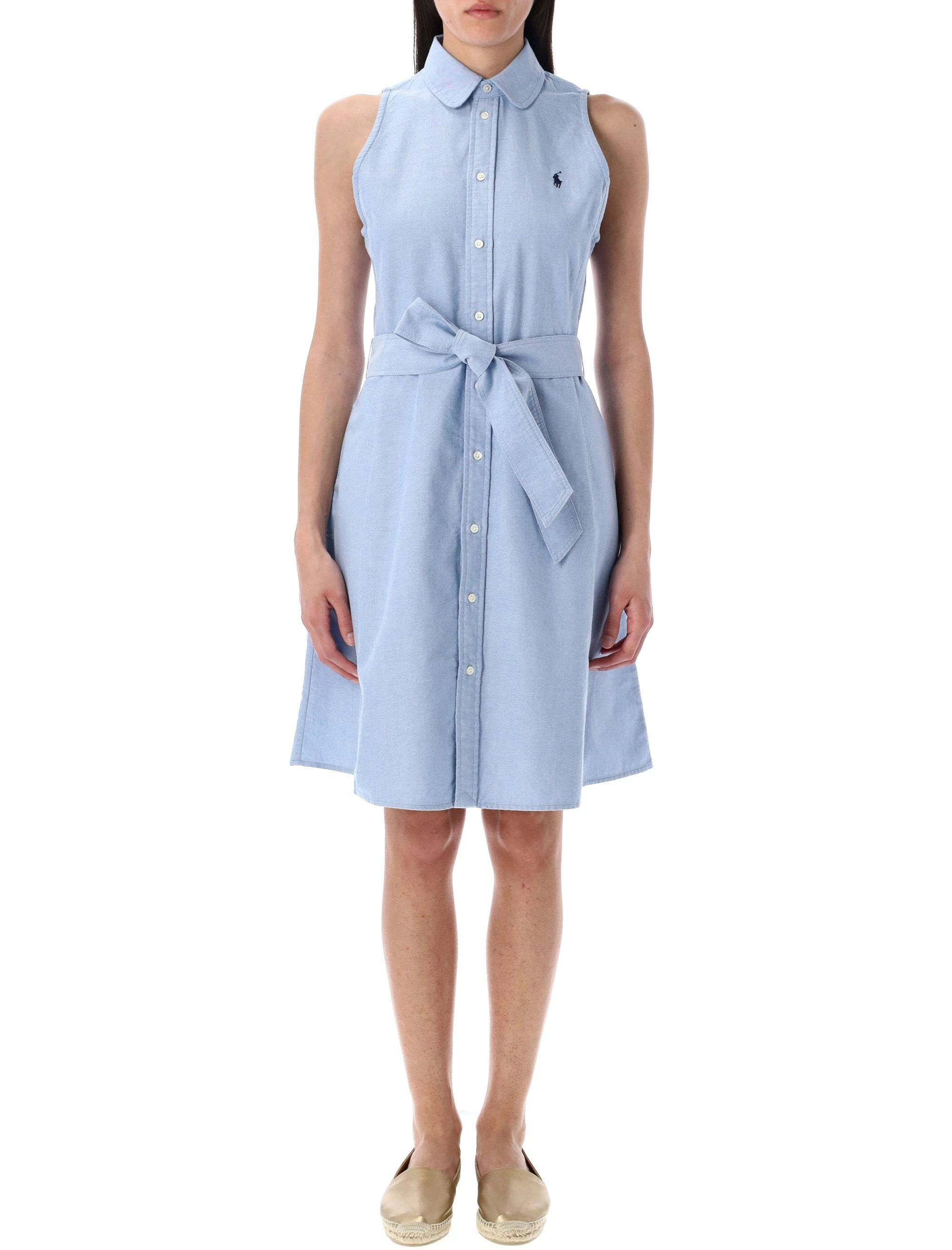 商品【商品预售7天】 Ralph Lauren|Ralph Lauren 女士连衣裙 211906437006 浅蓝色,价格¥1172,第1张图片