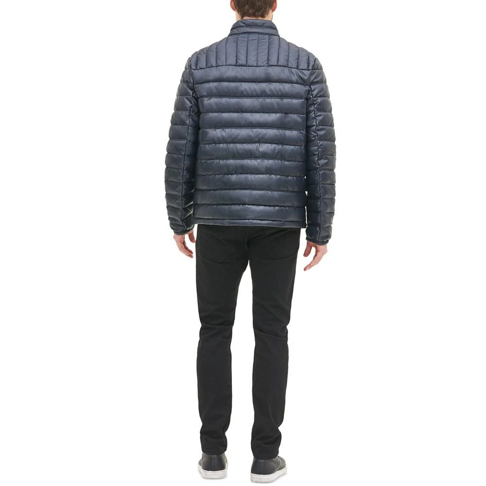 商品Tommy Hilfiger|Men's Quilted Faux Leather Puffer Jacket,价格¥590,第2张图片详细描述