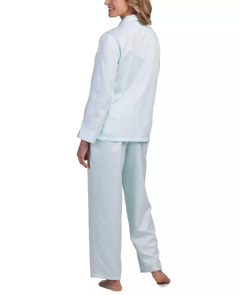 商品Miss Elaine|Petite 2-Pc. Notched-Collar Pajamas Set,价格¥240,第3张图片详细描述