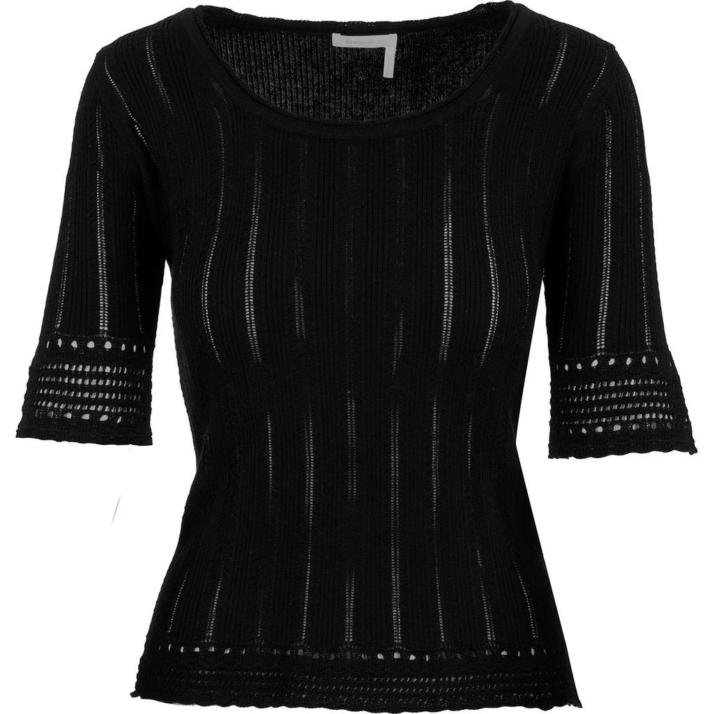 商品See by Chloé|See By Chloé Pointelle-Knitted Scoop-Neck Jumper,价格¥1951,第1张图片