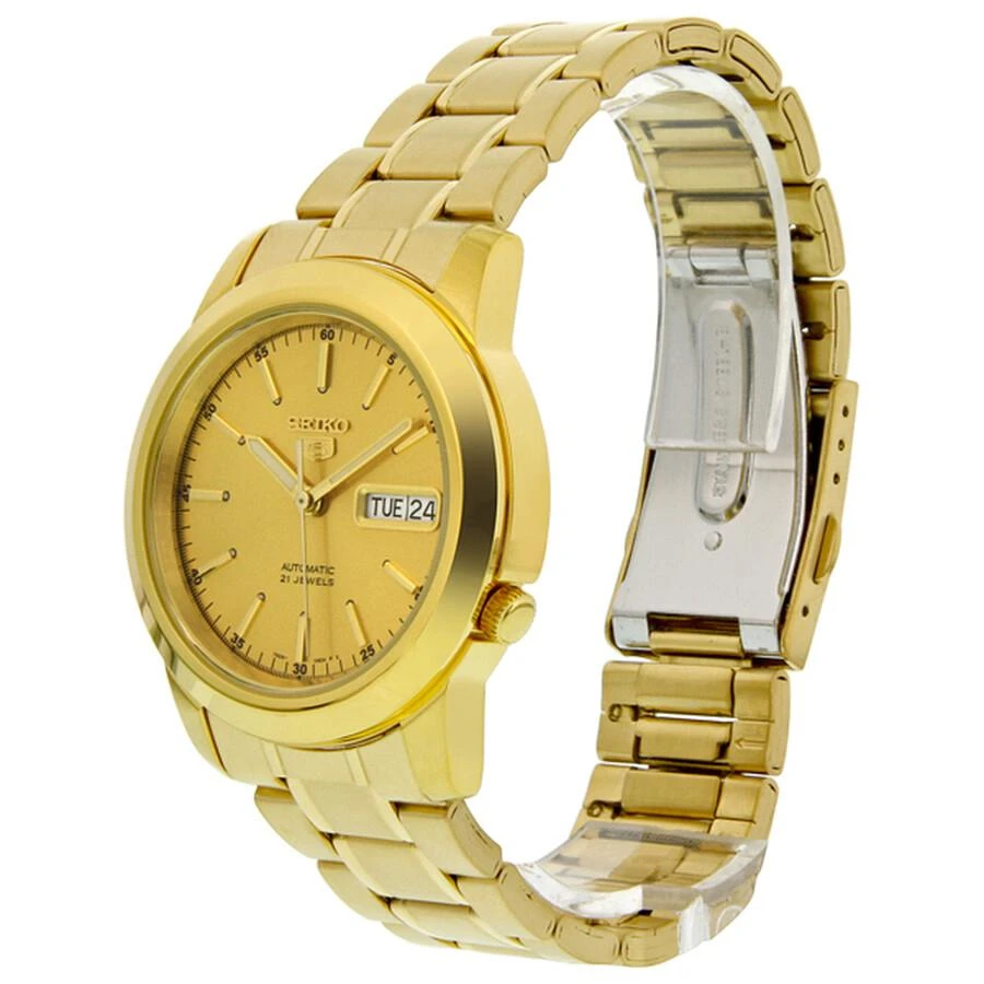 商品Seiko|5 Automatic Champagne Dial Yellow Gold-tone Men's Watch SNKE56,价格¥1098,第3张图片详细描述