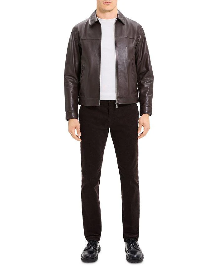 商品Theory|Rhett Point Nappa Leather Jacket ,价格¥2221,第3张图片详细描述