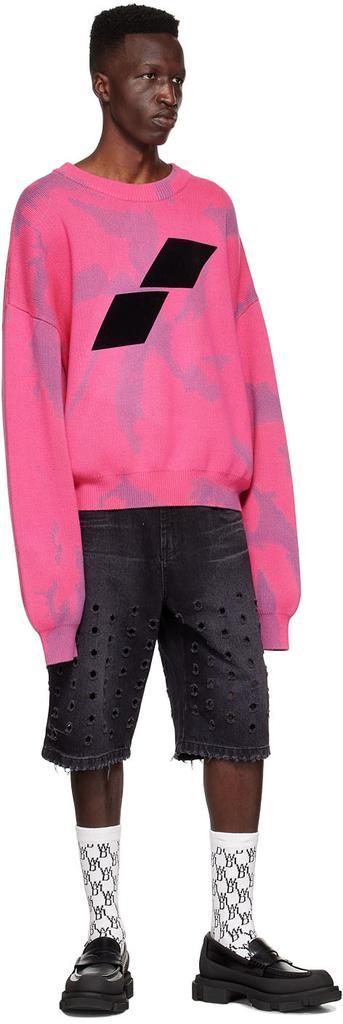 商品We11done|Pink Cotton Sweater,价格¥1419,第6张图片详细描述