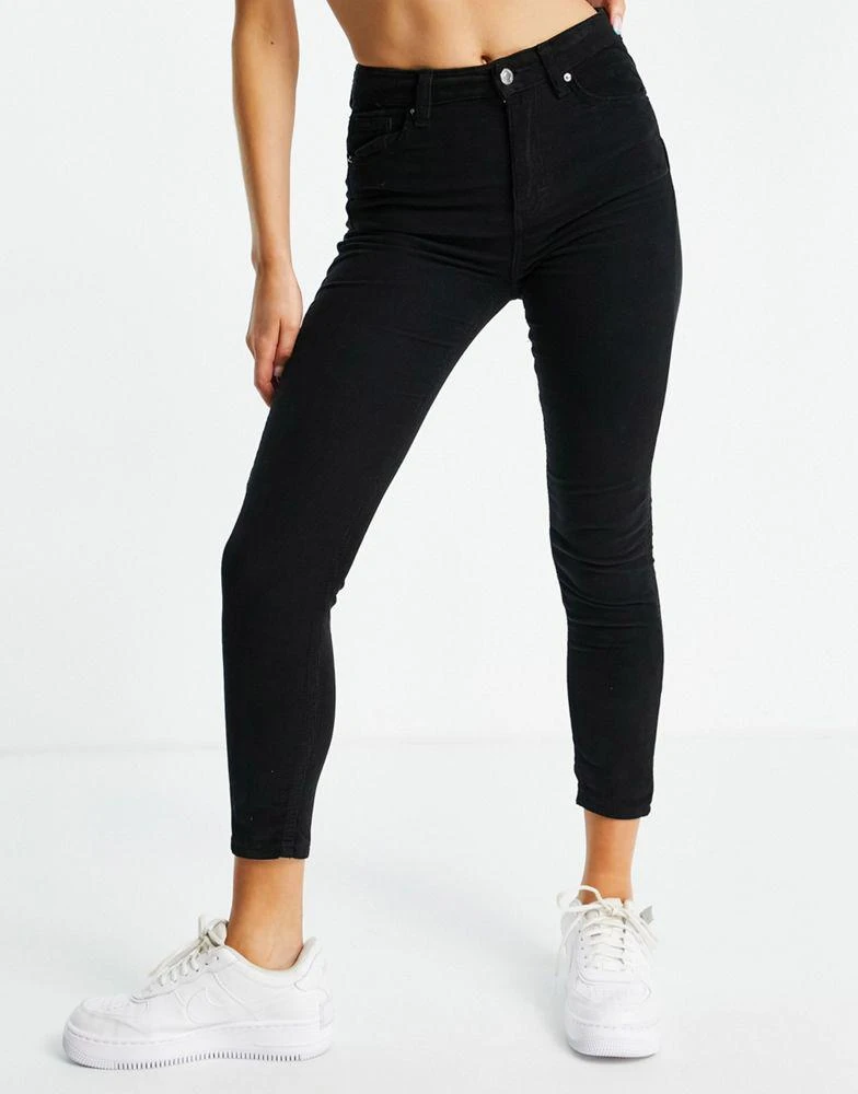 商品Topshop|Topshop Jamie jeans in black cord,价格¥223,第3张图片详细描述