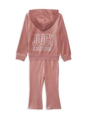 商品Juicy Couture|Little Girl’s 2-Piece Velour Track Set,价格¥260,第2张图片详细描述