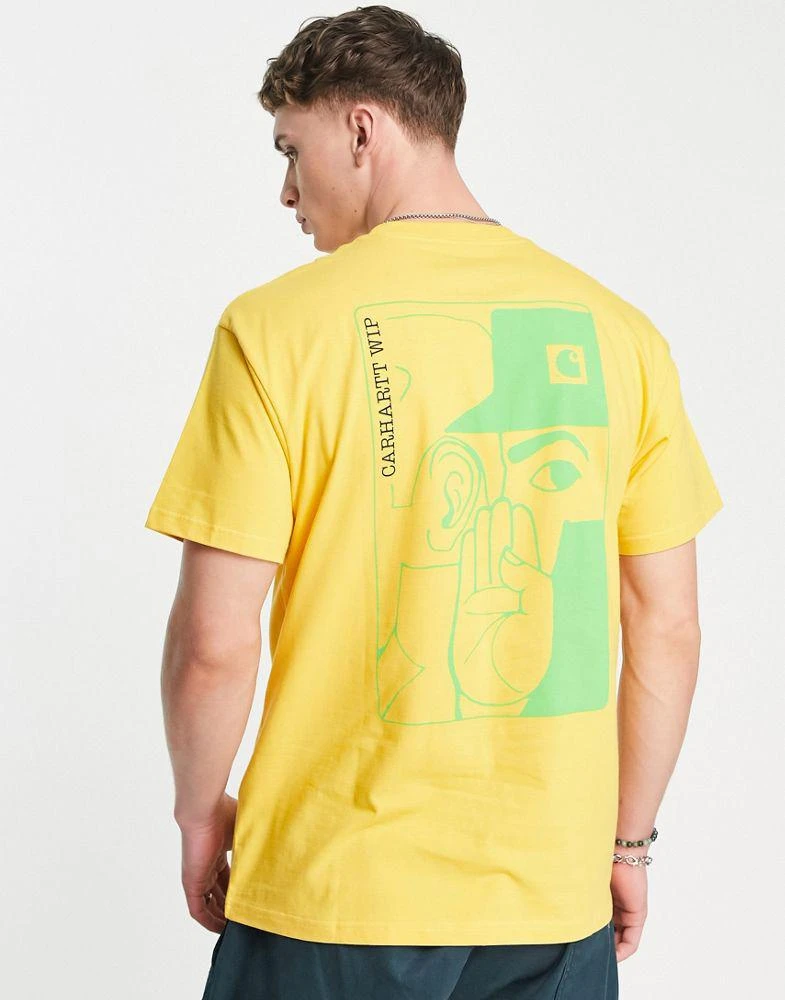 商品Carhartt|Carhartt WIP whisper backprint t-shirt in yellow,价格¥361,第3张图片详细描述