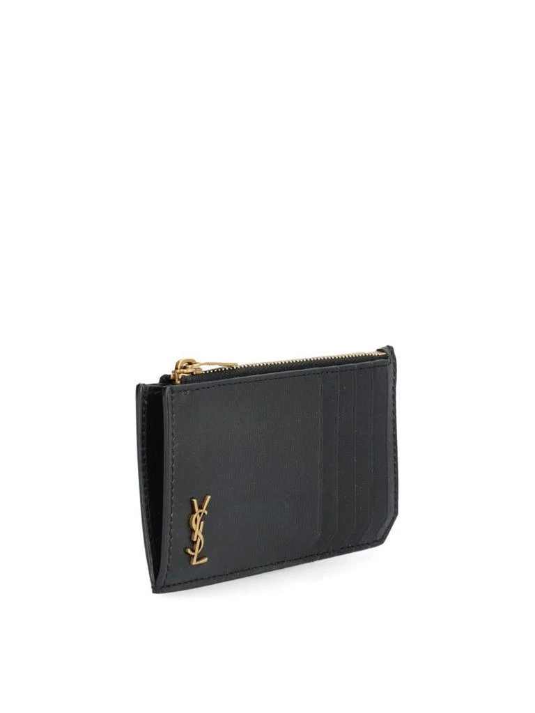 商品Yves Saint Laurent|Saint Laurent Small Leather Goods in Noir/Gold,价格¥2470,第2张图片详细描述