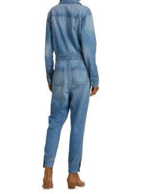商品VERONICA BEARD|Oaklyn Denim Jumpsuit,价格¥1187,第2张图片详细描述