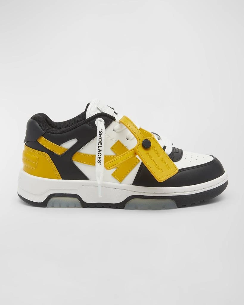 商品Off-White|Kid's Out Of Office Low-Top Leather Sneakers, Toddler/Kids,价格¥1402,第1张图片