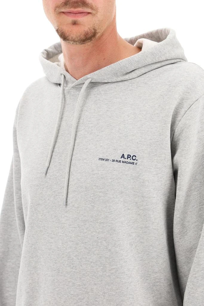 商品A.P.C.|ITEM 001 LOGO PRINT HOODIE,价格¥988,第5张图片详细描述