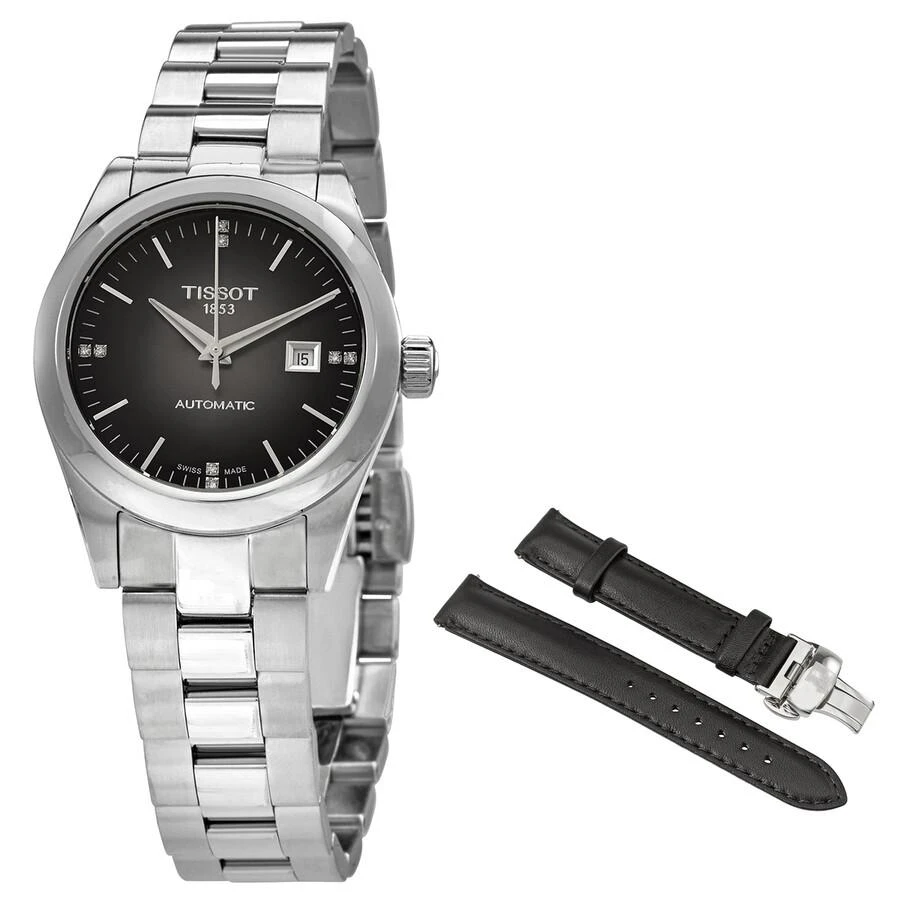 商品Tissot|T-My Lady Automatic Diamond Anthracite Dial Ladies Watch T132.007.11.066.00,价格¥2235,第1张图片