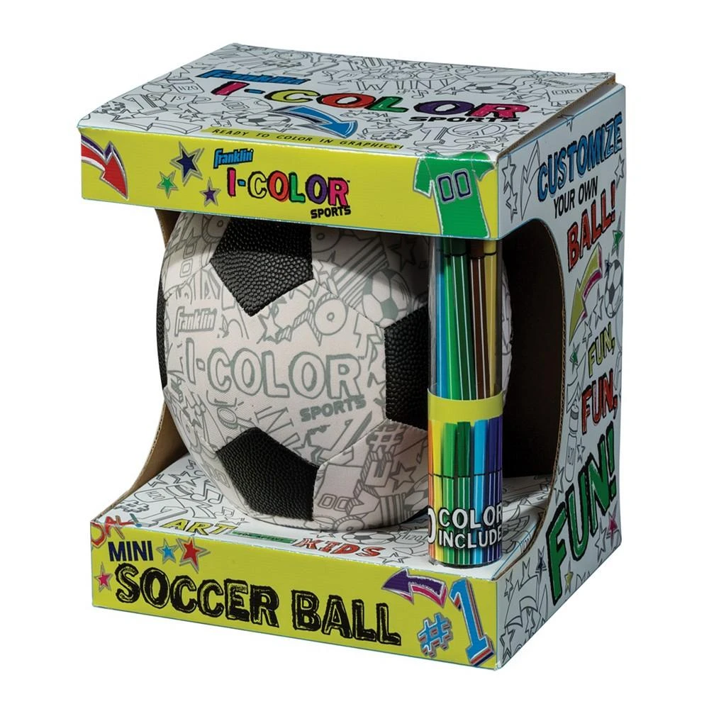 商品Franklin|I - Color Mini Soccer Ball With 10 Marking Pens,价格¥336,第3张图片详细描述