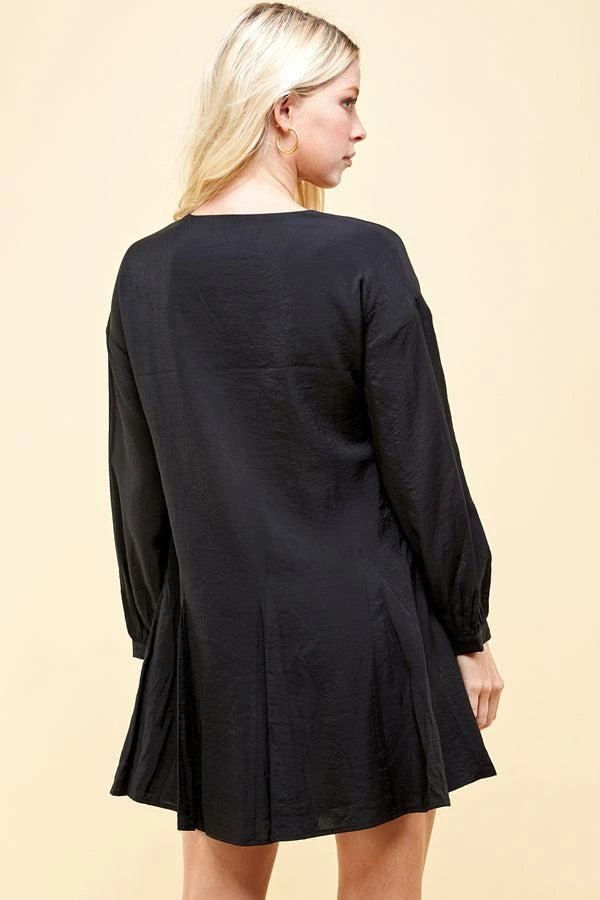 商品Pinch|V-Neck Long Sleeve Flirty Dress,价格¥381,第3张图片详细描述