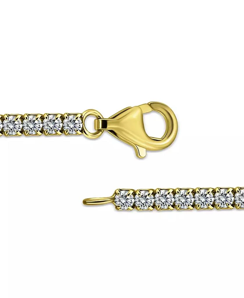 商品Giani Bernini|Cubic Zirconia Heart Charm Tennis Bracelet in 18k Gold-Plated Sterling Silver, Created for Macy's,价格¥334,第4张图片详细描述