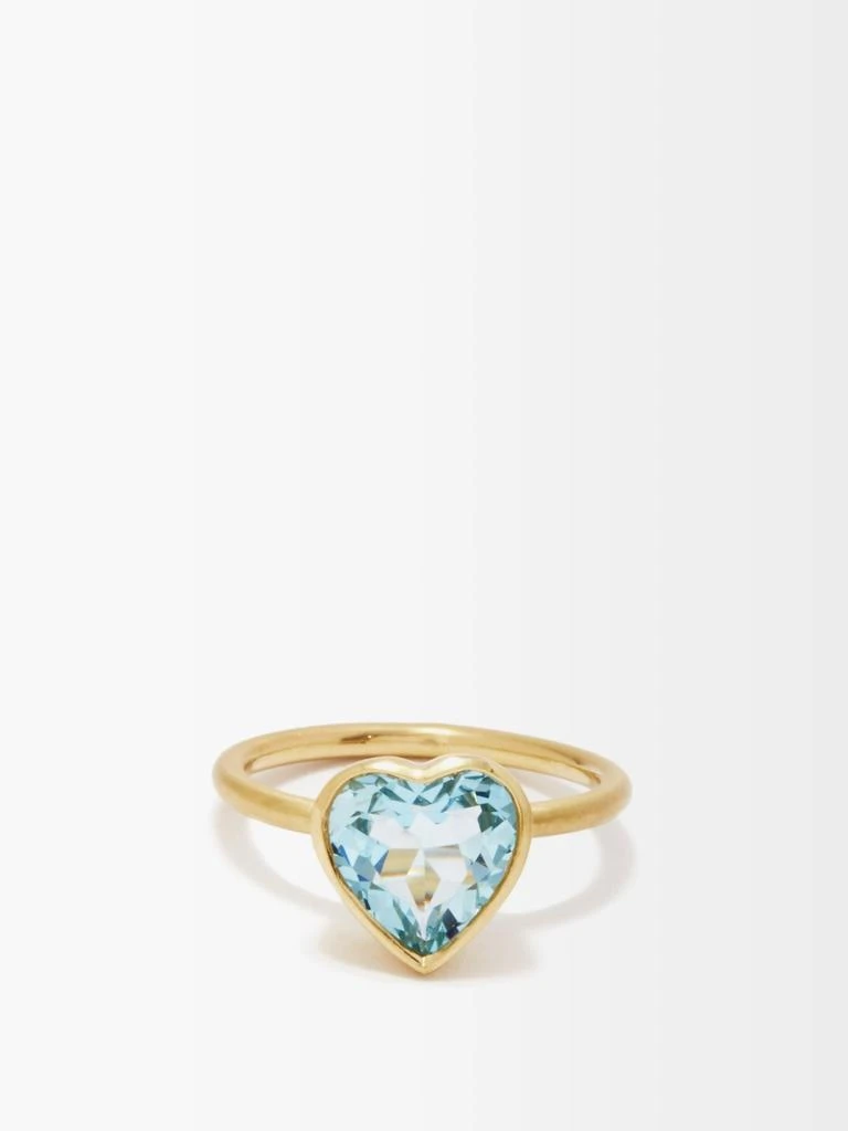 商品Irene Neuwirth|Love aquamarine & 18kt gold ring,价格¥35252,第1张图片