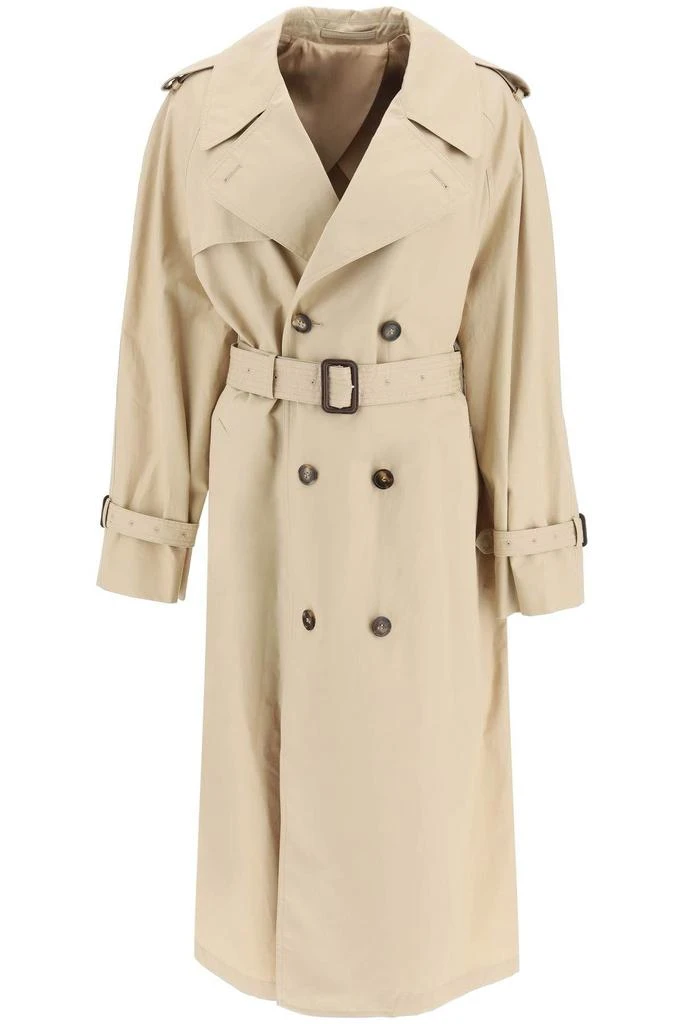 商品WARDROBE.NYC|DOUBLE-BREASTED COTTON TRENCH COAT,价格¥5592,第1张图片