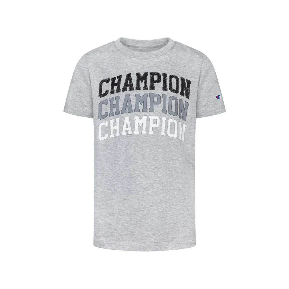 商品CHAMPION|Little Boys Triple Arch Short Sleeve T-shirt,价格¥120,第1张图片