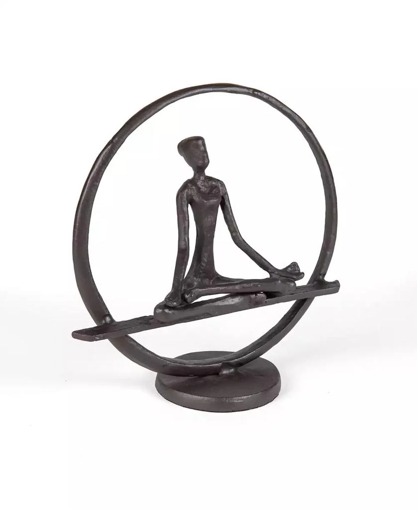 商品Danya B|Yoga Meditation Circle Cast Iron Sculpture,价格¥299,第1张图片