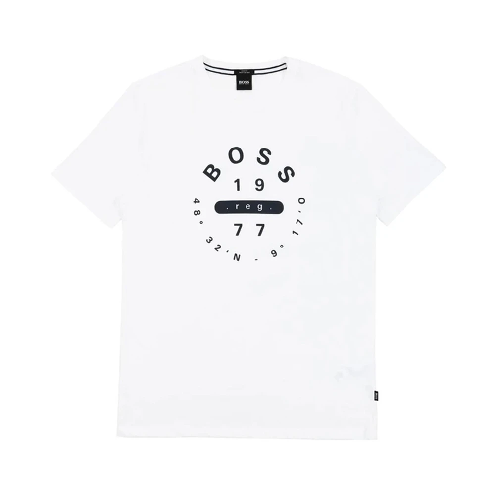 商品Hugo Boss|HUGO BOSS 白色男士T恤 TESSLER86-50383747-100,价格¥484,第1张图片