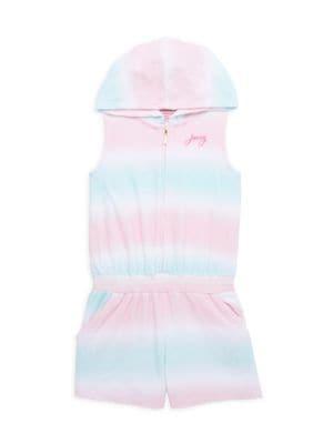 商品Juicy Couture|Little Girl’s Tie-Dye Sleeveless Hooded Romper,价格¥109,第1张图片