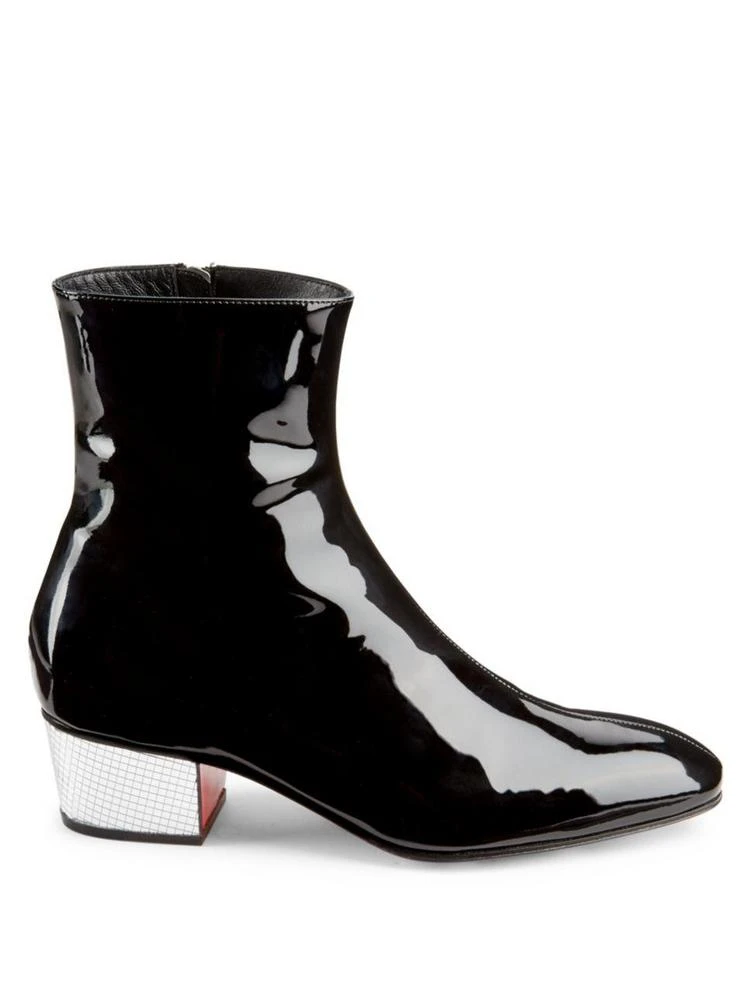 商品Christian Louboutin|Palace 40 High Gloss Leather Booties,价格¥7430,第5张图片详细描述