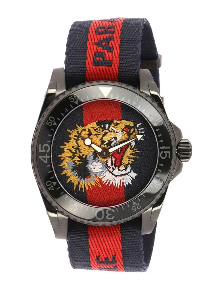 商品Gucci|Le Marché des Merveilles watch 38mm case and Web Angry Cat pattern,价格¥8969,第1张图片