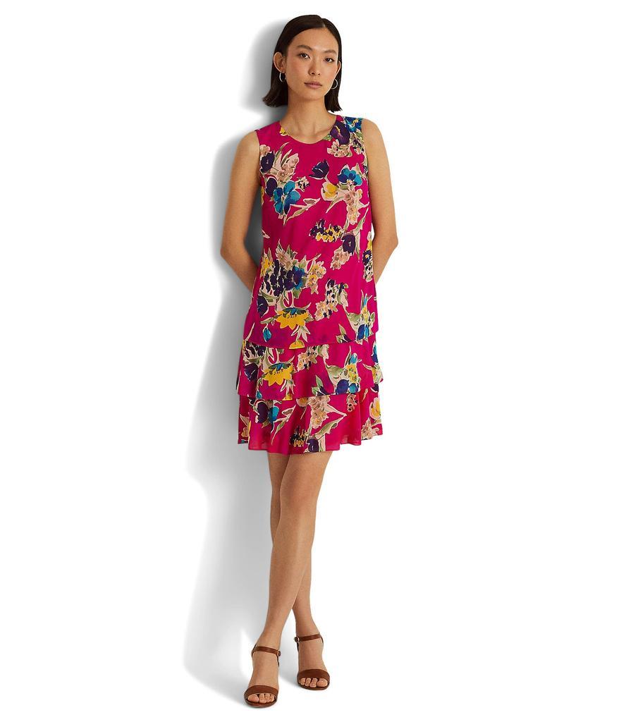 商品Ralph Lauren|Floral Georgette Sleeveless Dress,价格¥457,第1张图片