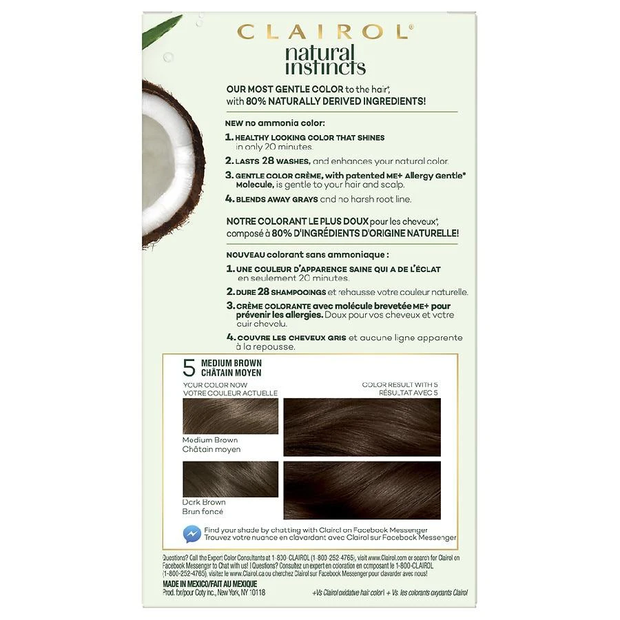 商品Clairol Natural Instincts|Natural Instincts Hair Color,价格¥69,第4张图片详细描述