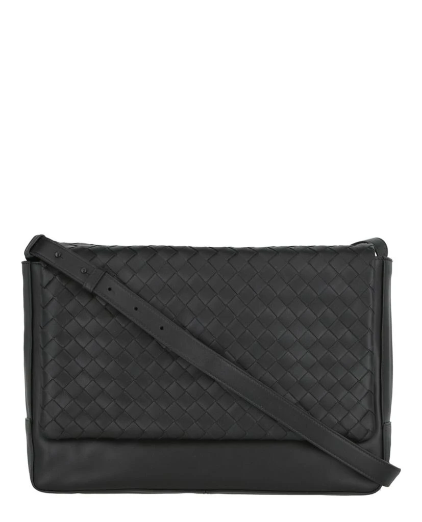 商品Bottega Veneta|Intrecciato Leather Messenger Bag,价格¥9766,第1张图片