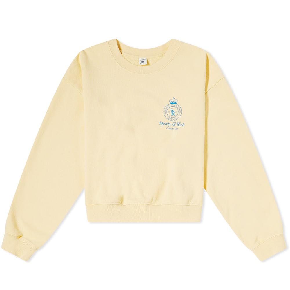 Sporty & Rich Crown Cropped Crew Sweat商品第1张图片规格展示