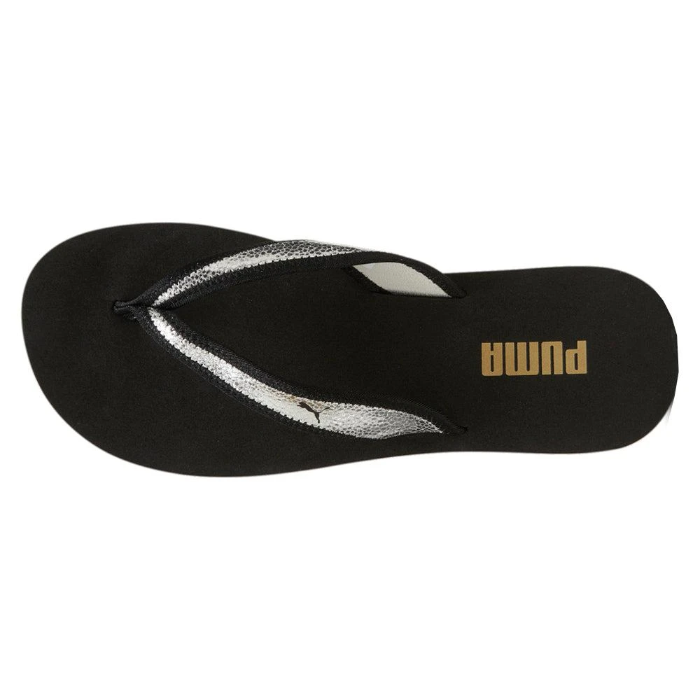 商品Puma|Sandy Metallic Shine Flip Flops,价格¥153,第4张图片详细描述